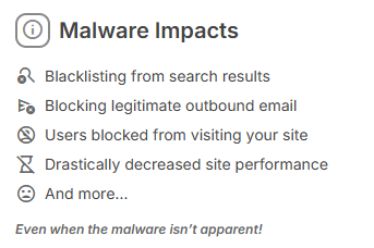 Bluehost Malware Protection - Malware Impacts